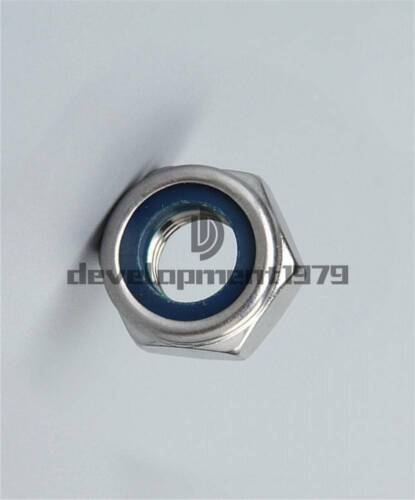 Stainless Steel M2 M2.5 M3 M4 M5 M6 M10 10 /20 /50 /100Pcs Nylon Lock Nuts Free Shipping