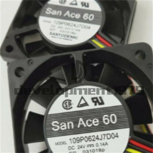 One New Sanyo 109P0624j7d04 Dc24v 0.14A 60*60*15Mm Axial Fan Exporter