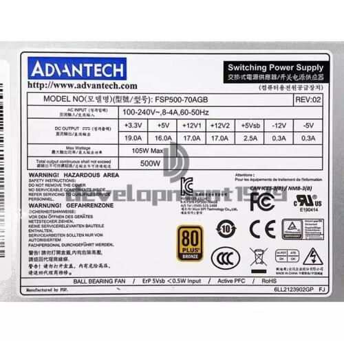 One New Advantech Fsp500-70Agb Switching Power 500W Dealer Platform