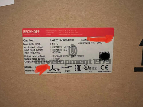 New Beckhoff Servo Driver Ax5112-0000-0200 Ax511200000200 Original Providers